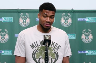 Giannis Antetokounmpo Practice Media Availability | 04.15.25