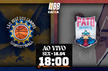 Farma Conde/São José Basketball x Pato Basquete | NBB CAIXA 24/25 | 18/4/25 |Ao Vivo com imagens 18h
