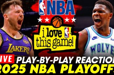 🔴LAKERS vs TIMBERWOLVES - GAME 1 PLAYOFFS │ 2025 NBA Game Play-By-Play Reaction & Scoreboard