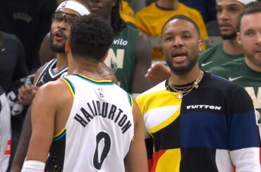 Damian Lillard has words for Tyrese Haliburton while not playing "I'll beat your a*s" 👀