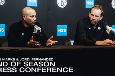 Sean Marks And Jordi Fernández End Of Season Press Conference