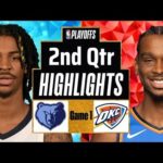 Memphis Grizzlies vs. Oklahoma City Thunder Full Highlights 2nd Qtr | Apr 20 | 2025 NBA Highlights