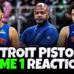 Detroit Pistons NBA Playoffs Game 1 Reactions VS The New York Knicks