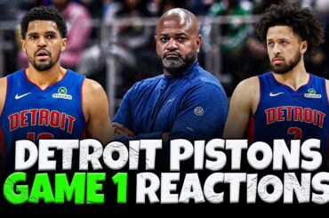 Detroit Pistons NBA Playoffs Game 1 Reactions VS The New York Knicks