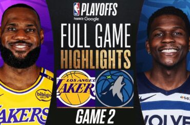 LAKERS vs TIMBERWOLVES FULL GAME 2 HIGHLIGHTS | April 21, 2025 | NBA Playoffs GAME 2 Highlights 2K25