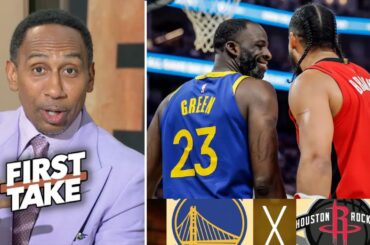 FIRST TAKE | More concerned about antics of Draymond or Brooks in Warriors-Rockets? - Stephen A.