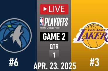 Los Angeles Lakers vs Minnesota Timberwolves Game 2 | April 23, 2025 | NBA PLAYOFFS GAME 2 | 2K25