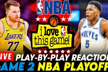 🔴LAKERS vs TIMBERWOLVES - GAME 2 PLAYOFFS │ 2025 NBA Game Play-By-Play Reaction & Scoreboard