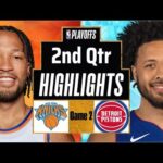New York Knicks vs. Detroit Pistons GAME 2 Full Highlights 2nd Qtr | Apr 21 | 2025 NBA Highlights
