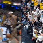 Gary Trent Jr throws Pascal Siakam to ground then Bucks and Pacers gets heated