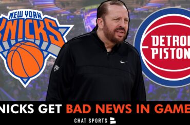 Knicks Get BAD NEWS In Game 2 Loss vs. Detroit Pistons