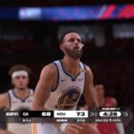 NBA 2K25 Playoffs Mode | ROCKETS vs WARRIORS FULL GAME 2 4TH QTR HIGHLIGHTS