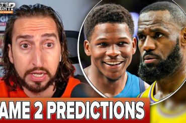 Timberwolves-Lakers Game 2 Predictions: LeBron James has to TAKE OVER, LA must-win | Nick Wright NBA