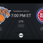 New York Knicks vs Detroit Pistons Game 3 #NBAPlayoffs presented by Google TNT Live Scoreboard