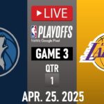 Los Angeles Lakers vs Minnesota Timberwolves Game 3 | April 25, 2025 | NBA PLAYOFFS GAME 3 | 2K25