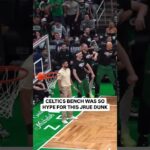 Celtics bench got so HYPED UP for this Jrue Holiday dunk 🔥