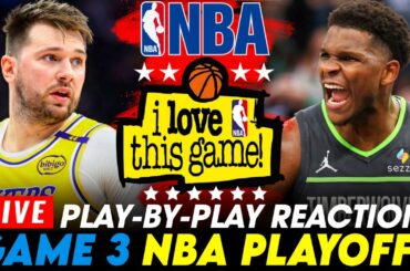 🔴LAKERS vs TIMBERWOLVES - GAME 3 PLAYOFFS │ 2025 NBA Game Play-By-Play Reaction & Scoreboard