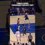 Tobias Harris Turnaround Fadeway Shot! #shorts