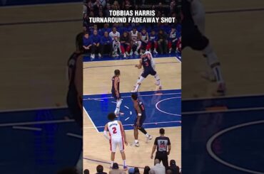 Tobias Harris Turnaround Fadeway Shot! #shorts