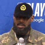 LeBron James Talks Game 3 Loss vs. Timberwolves: 'Game Ball Went to McDaniels' | 2025 NBA Playoffs