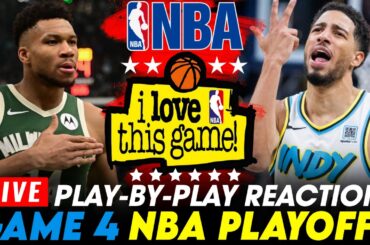 🔴BUCKS vs PACERS - GAME 4 PLAYOFFS │ 2025 NBA Game Play-By-Play Reaction & Scoreboard