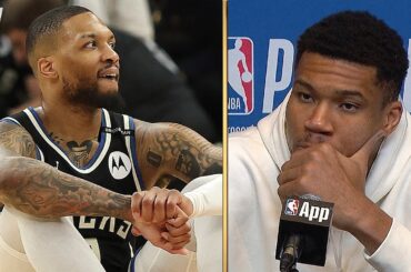 Giannis Reacts to Damian Lillard’s Injury & GAME 4 LOSS vs Pacers, Full Postgame Interview