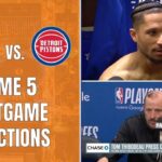 Knicks Postgame Reaction To Game 5 Loss To Pistons | New York Knicks