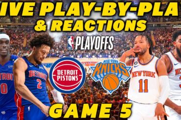 Detroit Pistons vs New York Knicks | Live Play-By-Play & Reactions