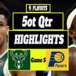 INDIANA PACERS vs MILWAUKEE BUCKS Full Highlights 1st + 2nd + 5ot Qtr | Apr 29 | 2025 NBA Highlights
