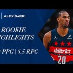 Alex Sarr 2024-2025 Wizards Rookie Highlights