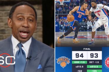 "This series already is OVER!" - Stephen A. Smith on Knicks edge Pistons 94-93 to lead 3-1 series