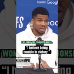 Giannis on his postgame clash w/ the Pacers