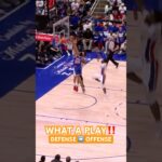 OG BLOCK TO MIKAL DUNK OMG🤯 #nba #basketball #knicks #oganunoby #mikalbridges #shorts