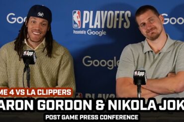 Nikola Jokic & Aaron Gordon After INSANE Game Winning Dunk vs Clippers