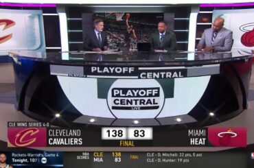 Cavs SWEEP 🧹 - NBA GameTime reacts to D. Mitchell torture Heat by 55 Pts to Cavaliers win 4-0 series