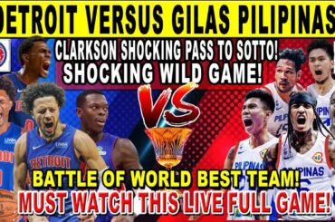 GILAS PILIPINAS vs DETROIT PISTONS - Grabe Kai Sotto Shocking Buzzer Beater! World Best Team 2k