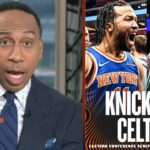 FIRST TAKE | Stephen A. BOLD predictions for Round 2 NBA Playoffs: New York Knicks vs Boston Celtics