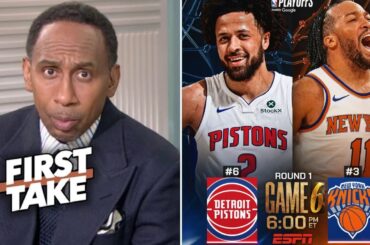 FIRST TAKE | Stephen A. Smith BOLD predicts to Knicks vs Pistons Game 6:  Brunson close it at home?