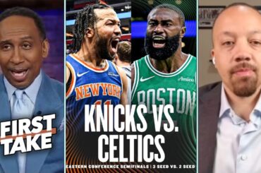 FIRST TAKE | Brunson win it all - David Dennis heated on Stephen A. says Knicks lose to Celtics in 5