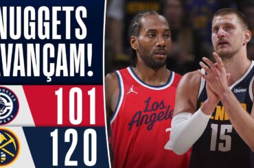 NUGGETS dominam os CLIPPERS e avançam às SEMIFINAIS do OESTE - MELHORES MOMENTOS