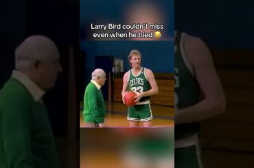 Larry Bird couldn’t even miss on purpose 😂 #celtics #nba