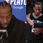 Kawhi Leonard reacts to Gregg Popovich stepping down from coaching the Spurs