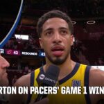 'WE WEATHERED THE STORM' - Tyrese Haliburton after Pacers' Game 1 win vs. Cavaliers | NBA on ESPN
