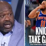 NBA GameTime reacts to New York Knicks beat Boston Celtics 108-105 in Game 1; Jaylen Brunson: 29 Pts
