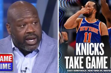 NBA GameTime reacts to New York Knicks beat Boston Celtics 108-105 in Game 1; Jaylen Brunson: 29 Pts