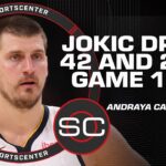 Nikola Jokic WAS DETERMINED 😮 Reaction to Nuggets’ Game 1 win vs. Thunder | SportsCenter