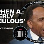 Stephen A. has NO PROBLEM with Dillon Brooks swiping at Steph Curry's injured thumb 👀