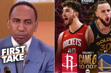 FIRST TAKE | Stephen A. Smith predicts to Warriors vs Rockets Game 6: Steph Curry close it at home?