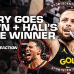 FULL REACTION: Curry injured in Game 1, Warriors win & Haliburton's game winner | SportsCenter