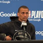 Joe Mazzulla on Celtics BLOWING 20 POINT LEAD in Game 1 Loss to Knicks | Postgame Interview
